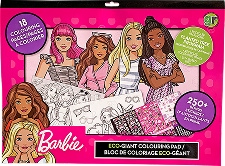 greenre™ Barbie giant coloring pad large format creative activity for kids.